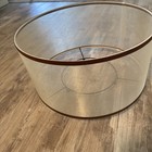 Vintage MCM 17 in. Diameter 9 in. Tall Drum Lampshade. Very Good Condition — photo 2