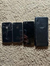 Lot of 4 Smartphones iPhone 4 4S 7/8 Cloud Mobile Untested For Parts Repair