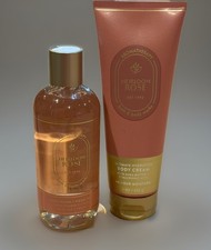 2 NEW Bath  Body Works HEIRLOOM ROSE Body Wash  Foam Bath 10 oz  Body Cream