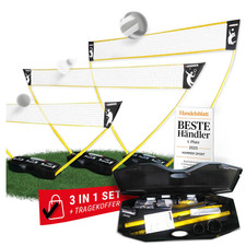 HAMMER 3 in 1 Netz Set f&uuml;r Volleyball, Badminton & Tennis, Spa&szlig; f&uuml;r jung und