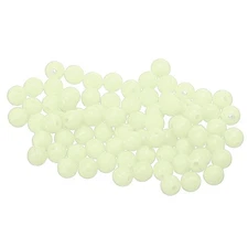 Fishing Beads Glow Soft Plastic Fish Rigs 6 mm (1000 Pack, Natural Color)