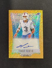 2024 Panini Prizm Deca Damar Hamlin Gold Shimmer Auto Buffalo Bills 04/10