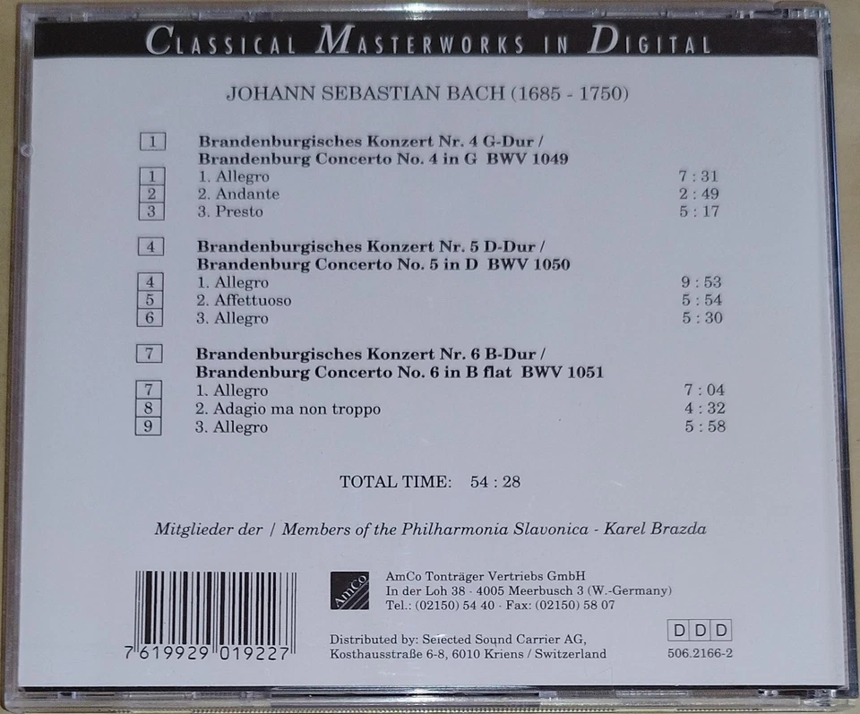 J.S. Bach - Brandenburgische Konzerte - Gold CD - Bild 2 von 3