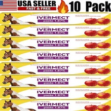 10 Pack Paste Horse Dewormer, Apple Flavor Wormer US Discount Price 1/2028