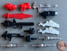 1984 1985 vintage TRANSFORMERS Blue Streak Snarl Inferno PARTS LOT guns missiles