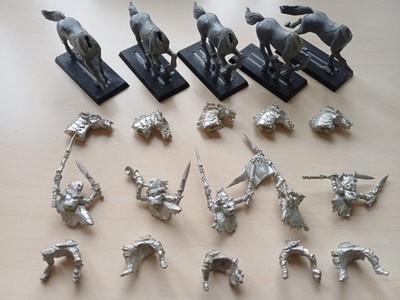 Warhammer: Waldelfen, Wood elves, Wild Hunt   5x wilde Jagd (klassisch), Metall