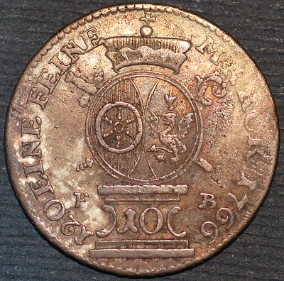 10 Kreuzers 1766 Emmerich Joseph of Breidbach Mainz German States KM# 350