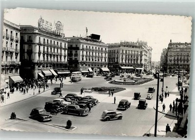 38058520 - Madrid Auto Omnibus Puerto del Sol Stadt Madrid 1953
