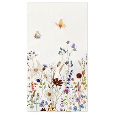 100 Floral Paper Napkins Decorative, 3 Ply Watercolor Wild Flower Dinner Napk...