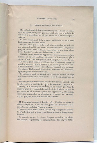 GRASSET RAPPORT SUR LES TRAITEMENTS DU TABES MONTPELLIER 1897 - Picture 6 of 6