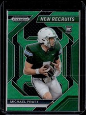 2024 Panini Prizm Draft Picks #NR-MPT Michael Pratt New Recruits Green