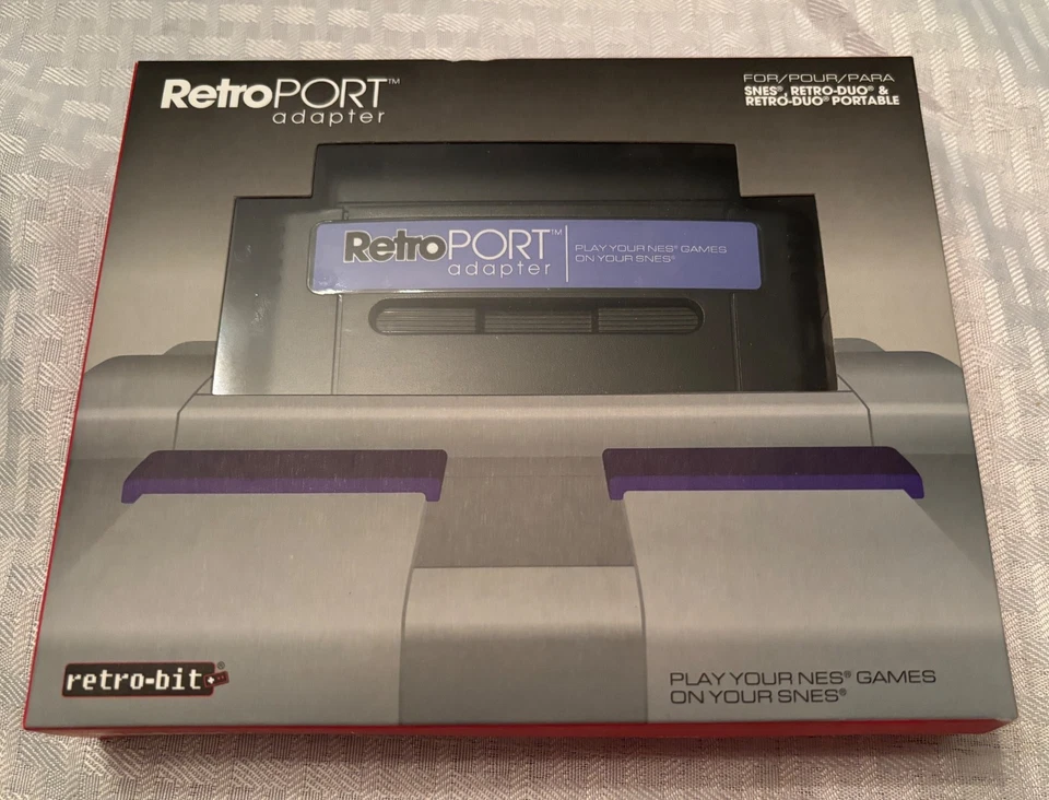 RetroPORT Adapter for SNES (Retro-bit) BRAND NEW/SEALED Play NES Games on SNES - Image 2 of 4