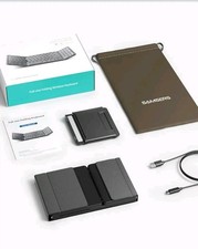 Samers Foldable Bluetooth Keyboard with Touchpad, Full-Size Wireless Keyboard