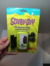 Rare Vintage Brand New Scooby Doo FM Autoscan Radio Earbuds Included Green