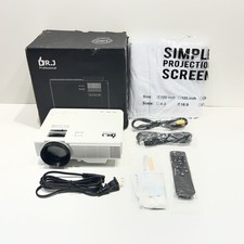 DR. J Professional HI-04 Mini Theater Movie Projector Bundle  100" Screen