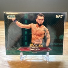 2025 Topps UFC Stadium Club Bruno Silva Teal Foil Parallel