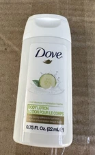 Lot of 20 Dove Cool Moisture Lotion Cucumber & Green Tea 0.75oz Travel Size