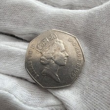 Great Britain, Queen Elizabeth II 50 Pence, 1997 Rare