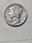 1942 Mercury Dime – No Mint Mark–90% Silver – 10C