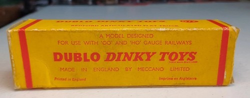 Vintage Duplo Dinky Toys Empty Box No 072 Bedford Articulated Flat Trunk - Picture 5 of 9