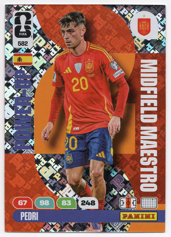 #582. Pedri (Spain) Panini Adrenalyn XL FIFA World Cup 2026
