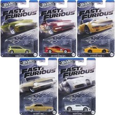 Hot Wheels Fast  Furious Racing Course 2025 Silver Series Set of 5 HNR88