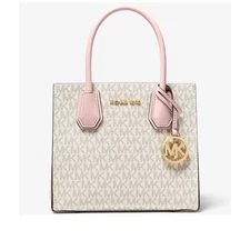 Michael Kors Mercer Medium Logo and Leather Accordion Crossbody - NWT