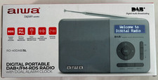 Aiwa RD-40DAB Digital Portable Radio Dab+/FM-RDS Radio Silver EU PLUG USED