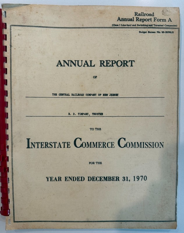 Annual Report Interstate Commerce Commission