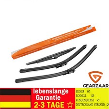 Scheibenwischer Set Ersatz für AUDI A3 Sportback 8PA Wischerblatt ABS Schwarz
