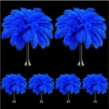 200 Pcs Ostrich Feathers Bulk, 12-14 Inch Large Natural Ostrich Feathers Plum...