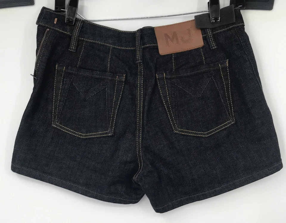 Marc by Marc Jacobs Mujer Azul Denim Shorts Talla 2 Foto 2 de 4