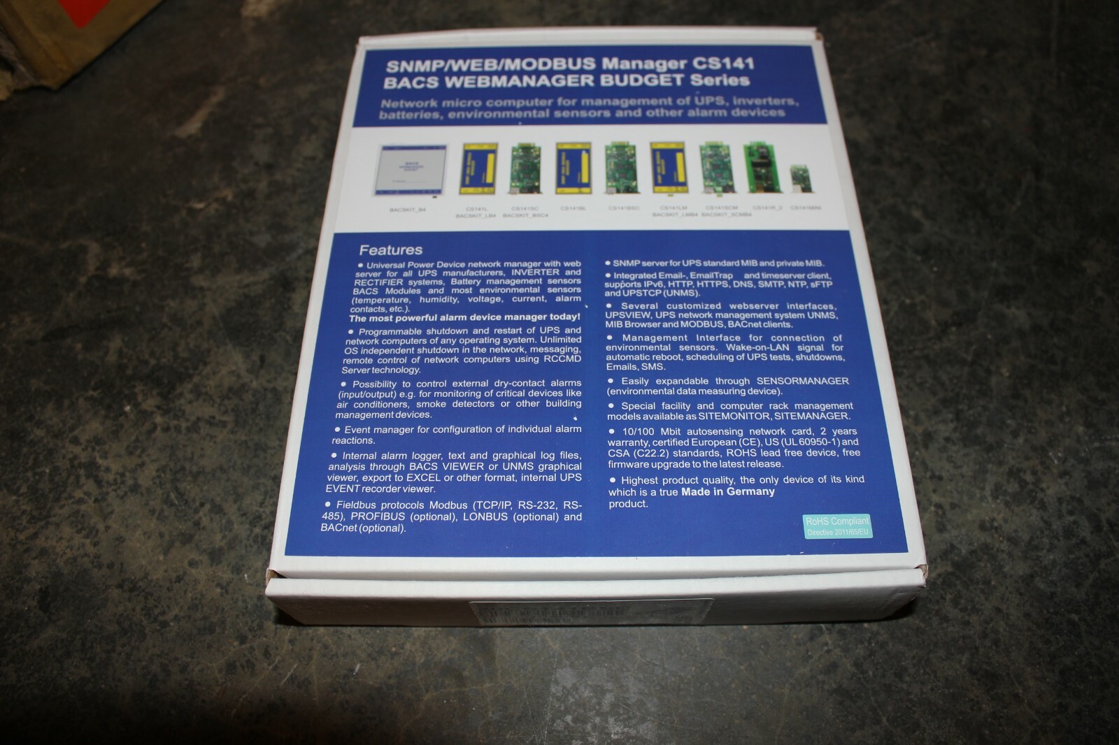 Generex SNMP/Web/Modbus Manager CS141 CS141BSC NEW | eBay
