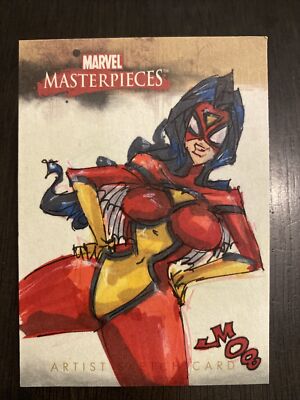 Spider-Woman 1/1!!!!  Sketch Card - Marvel Masterpieces (2008 Series)