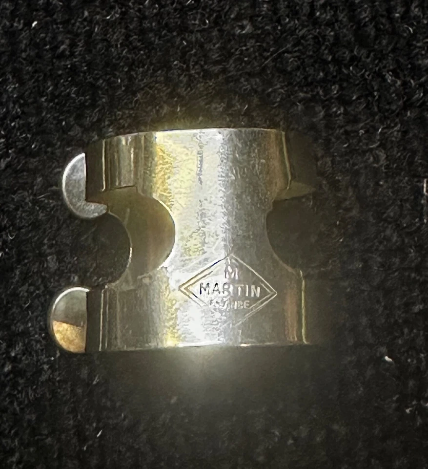 Saxofón tenor vintage M. Martin Francia ligadura plateado Foto 3 de 3