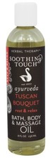 Soothing Touch Bath Body Massage Oil Ayuverda Tuscan Bouquet with Argan 8 fl oz