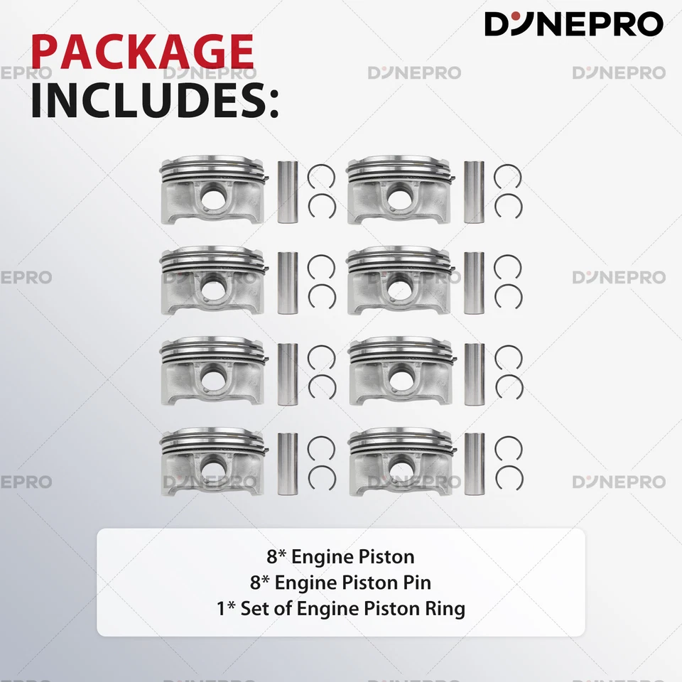 S63B44 S63B44TU 4.4T V8 8 PIEZAS Juego de anillos de pistones para BMW X5 M E70 F85 X6 M E71 F86 Foto 4 de 4