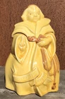 Vintage Red Wing Pottery Monk “Thou Shalt Not Steal” Cookie Jar With Lid