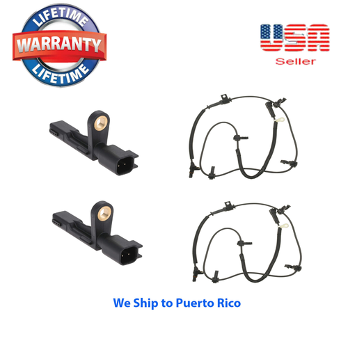 4 ABS wheel speed sensor Front Rear Right & Left Fit JEEP LIBERTY 2006