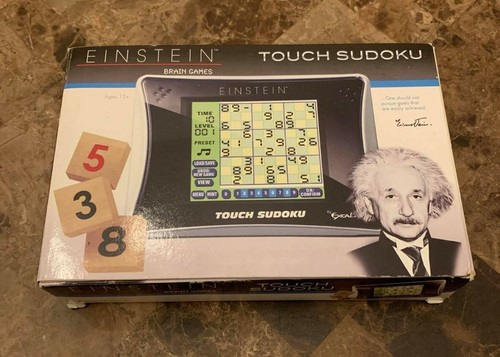NIB Einstein Touch Sudoku Excalibur Electronics ET453 Handheld Travel 