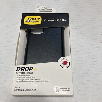 OTTERBOX Commuter Lite Series Case for Samsung Galaxy A12 - Black (77-82624)