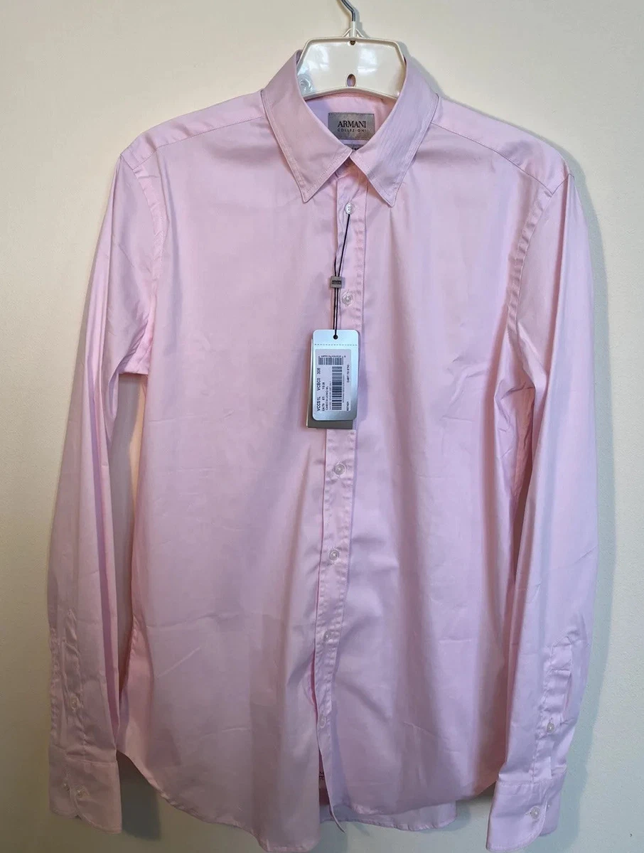 Armani Collezioni Slim Solid Dress Shirts for Men for sale | eBay