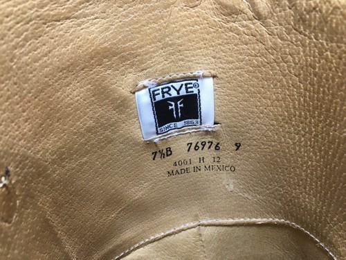 Frye 76976 Lindsay Plate Riding Black Leather Knee High Womens Boots Size 7.5 - Picture 9 of 10