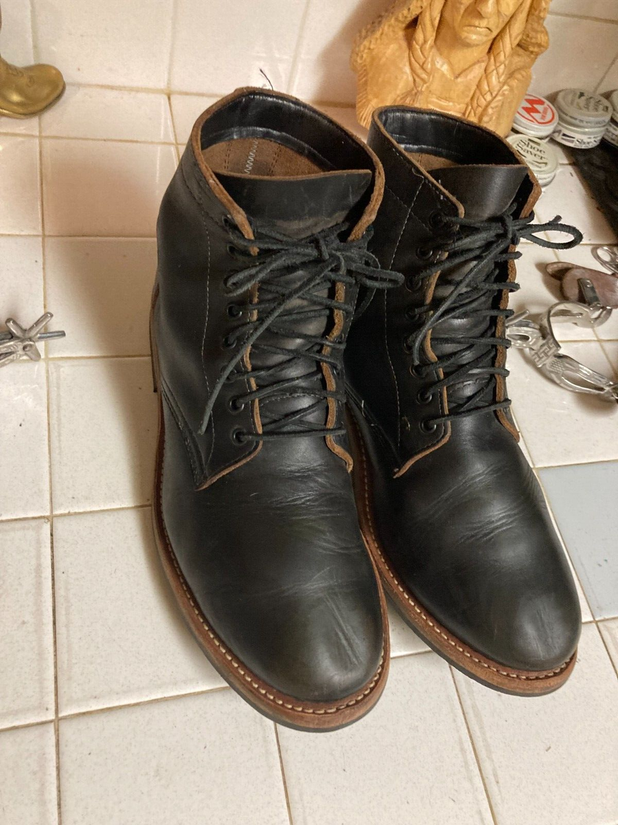 Oak Street Bootmakers - Trench Boot - BLACK LEATHER 