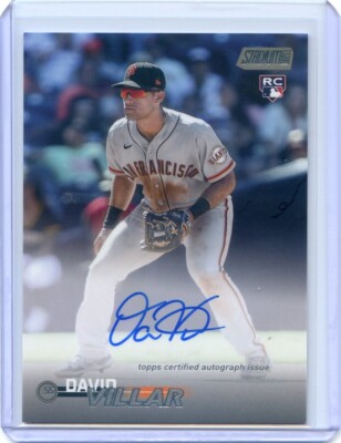 2023 Topps Stadium Club Baseball DAVID VILLAR RC ROOKIE Auto 