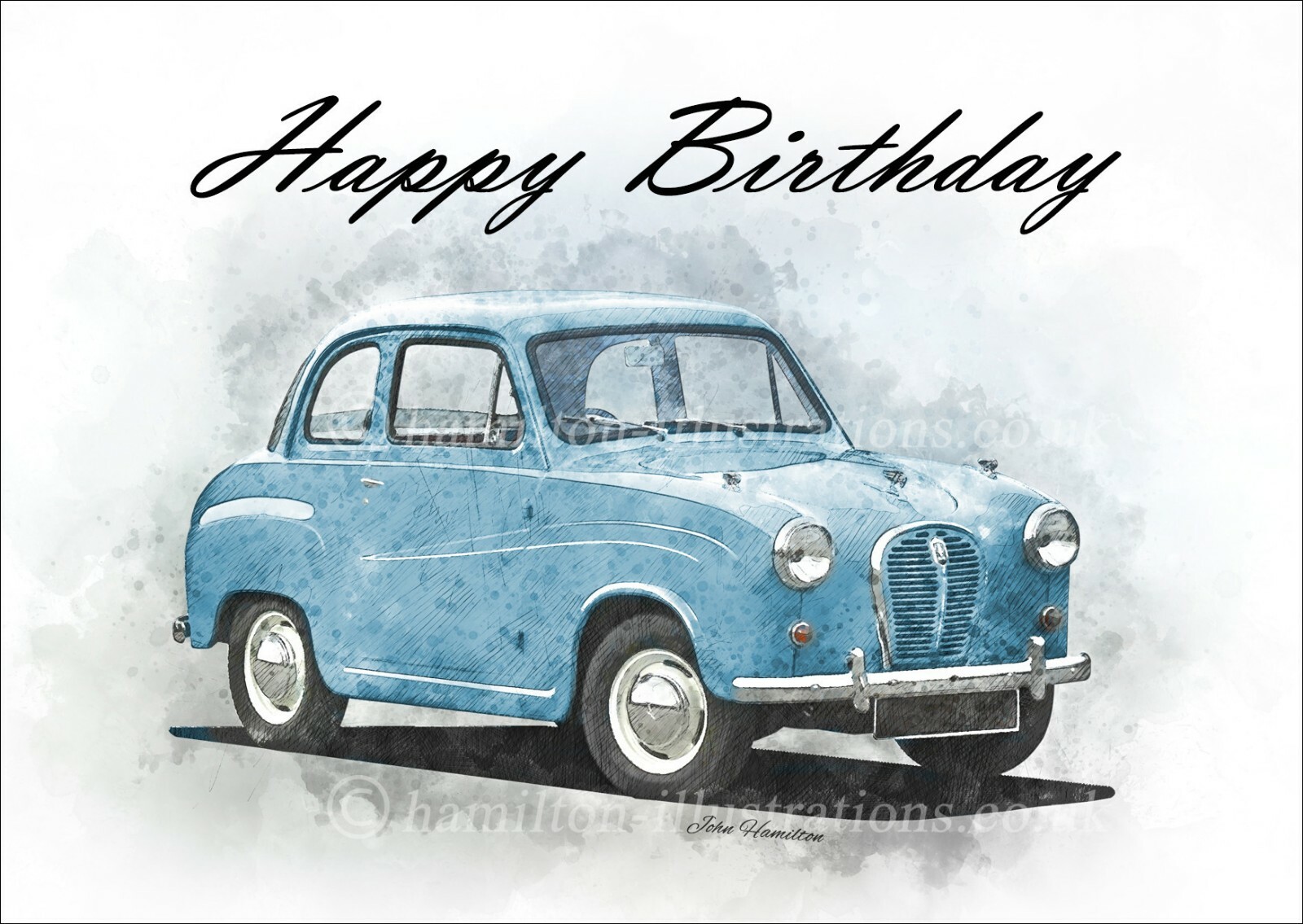 Austin A35 A30 Classic Car Birthday Greetings Card eBay