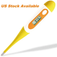 Easy@Home Digital Oral Thermometer to Measure Body Temperature w/ Fever Alarm 