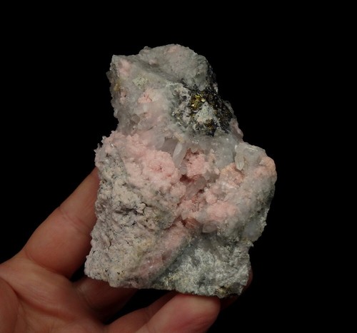 RHODOCHROSITE & QUARTZ --- BULGARIA Rhodope Mts. DAVIDKOVO /pk429 - Picture 9 of 13