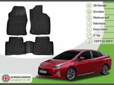3D Car Mats Rubber Floor Mats For Toyota Prius 2016-22 Allweather Tailored