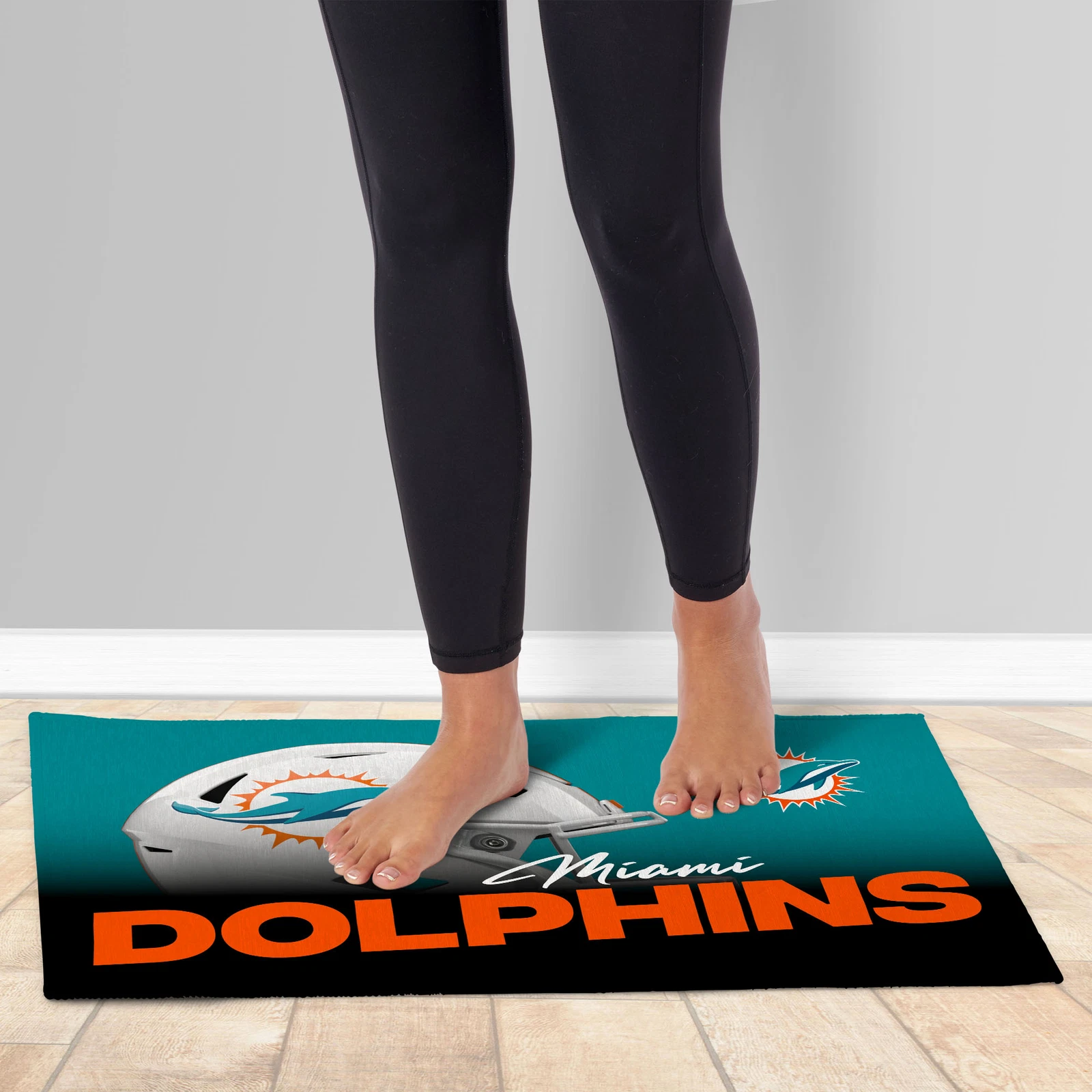 Northwest football Miami Dolphins Headspace Washable Area Floor Rug